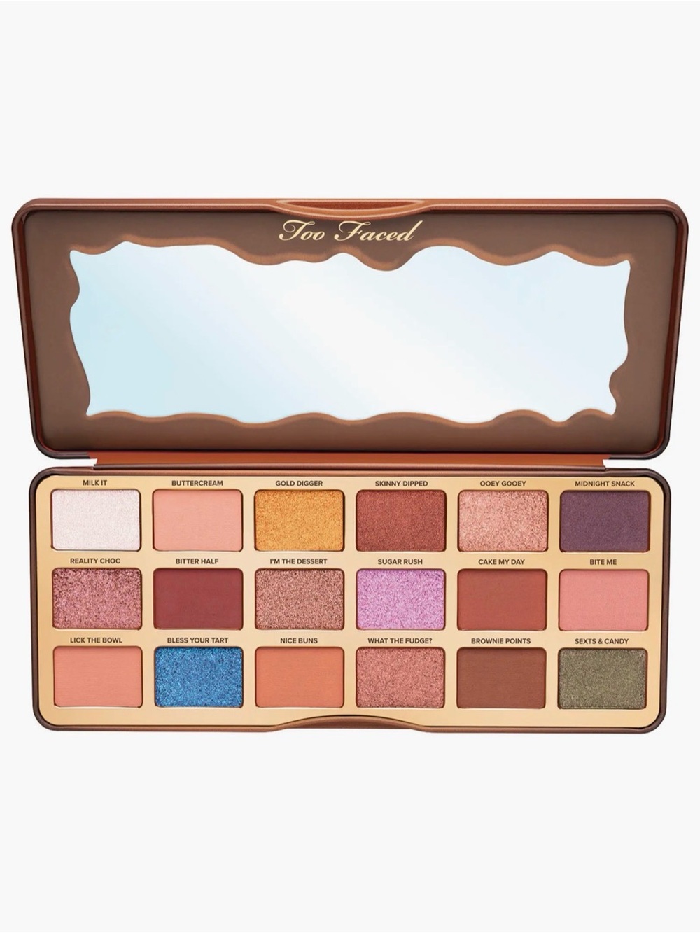 Too Faced Better Than Chocolate Cocoa-infused Eye Shadow Palette Brown Shimmer